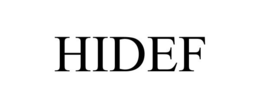 HIDEF trademark