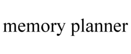 MEMORY PLANNER trademark