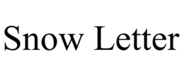 SNOW LETTER trademark