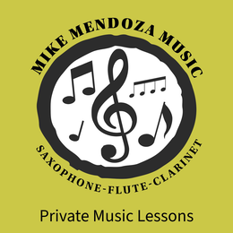 MIKE MENDOZA MUSIC SAXOPHONE-FLUTE-CLARINET PRIVATE MUSIC LESSONS trademark