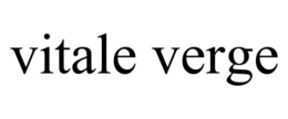 VITALE VERGE trademark