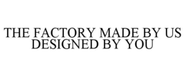 THE FACTORY MADE BY US DESIGNED BY YOU trademark