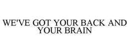 WE'VE GOT YOUR BACK AND YOUR BRAIN trademark