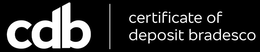 CDB CERTIFICATE OF DEPOSIT BRADESCO trademark