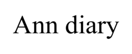 ANN DIARY trademark