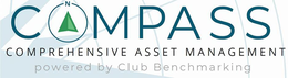 COMPASS N COMPREHENSIVE ASSET MANAGEMENT POWERED BY CLUB BENCHMARKING N trademark