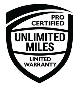 PRO CERTIFIED UNLIMITED MILES LIMITED WARRANTY trademark
