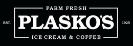 FARM FRESH PLASKO'S ICE CREAM & COFFEE EST 1925 trademark