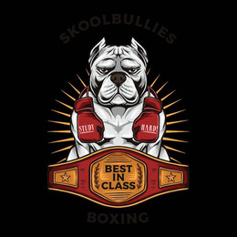 SKOOLBULLIES BOXING STUDY HARD! BEST IN CLASS trademark
