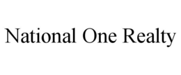 NATIONAL ONE REALTY trademark