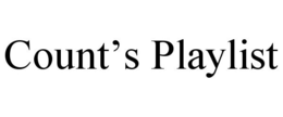 COUNT'S PLAYLIST trademark