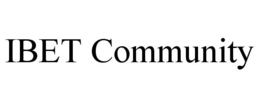 IBET COMMUNITY trademark