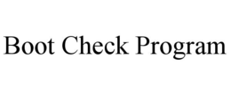 BOOT CHECK PROGRAM trademark