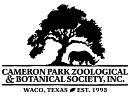 CAMERON PARK ZOOLOGICAL & BOTANICAL SOCIETY, INC. WACO, TEXAS EST. 1993 trademark