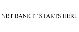 NBT BANK IT STARTS HERE trademark
