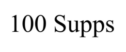 100 SUPPS trademark