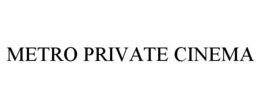 METRO PRIVATE CINEMA trademark