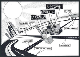 LAKE SHORE DRIVE LAWRENCE RACINE KENNEDY EXPWY ARAGON RIVIERA UPTOWN O'HARE KENNEDY EDENS EXPWY BROADWAY trademark
