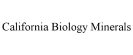 CALIFORNIA BIOLOGY MINERALS trademark