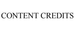 CONTENT CREDITS trademark