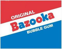 ORIGINAL BAZOOKA BUBBLE GUM trademark