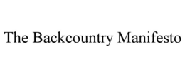 THE BACKCOUNTRY MANIFESTO trademark