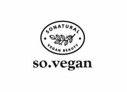 SONATURAL VEGAN BEAUTY SO.VEGAN trademark