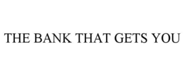 THE BANK THAT GETS YOU trademark
