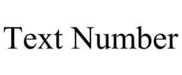 TEXT NUMBER trademark