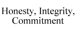 HONESTY, INTEGRITY, COMMITMENT trademark