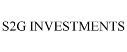 S2G INVESTMENTS trademark