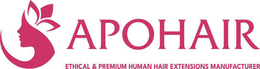 APOHAIR ETHICAL & PREMIUM HUMAN HAIR EXTENSIONS MANUFACTURER trademark