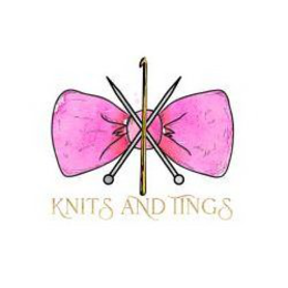 KNITS AND TINGS LOGO BOW KNITTING NEEDLES CROCHET HOOK trademark