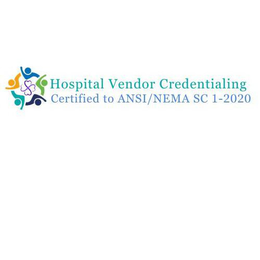 HOSPITAL VENDOR CREDENTIALING CERTIFIED TO ANSI/NEMA SC 1-2020 trademark