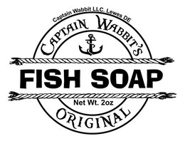 CAPTAIN WABBIT LLC. LEWES DE CAPTAIN WABBIT'S FISH SOAP NET WT. 2 OZ. ORIGINAL trademark