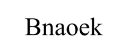 BNAOEK trademark