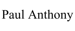 PAUL ANTHONY trademark