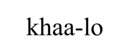 KHAA-LO trademark