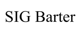 SIG BARTER trademark