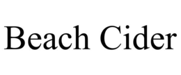 BEACH CIDER trademark