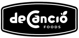 DE CANCIO FOODS trademark