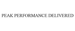 PEAK PERFORMANCE DELIVERED trademark
