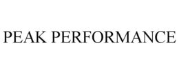 PEAK PERFORMANCE trademark