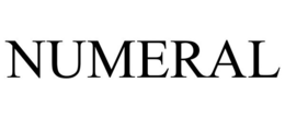 NUMERAL trademark