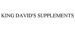KING DAVID'S SUPPLEMENTS trademark