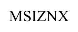 MSIZNX trademark
