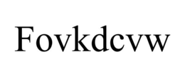 FOVKDCVW trademark