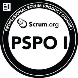 PROFESSIONAL SCRUM PRODUCT OWNER I SCRUM.ORG PSPO I trademark