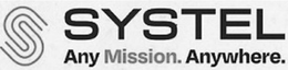 S SYSTEL ANY MISSION. ANYWHERE. trademark