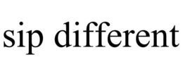 SIP DIFFERENT trademark